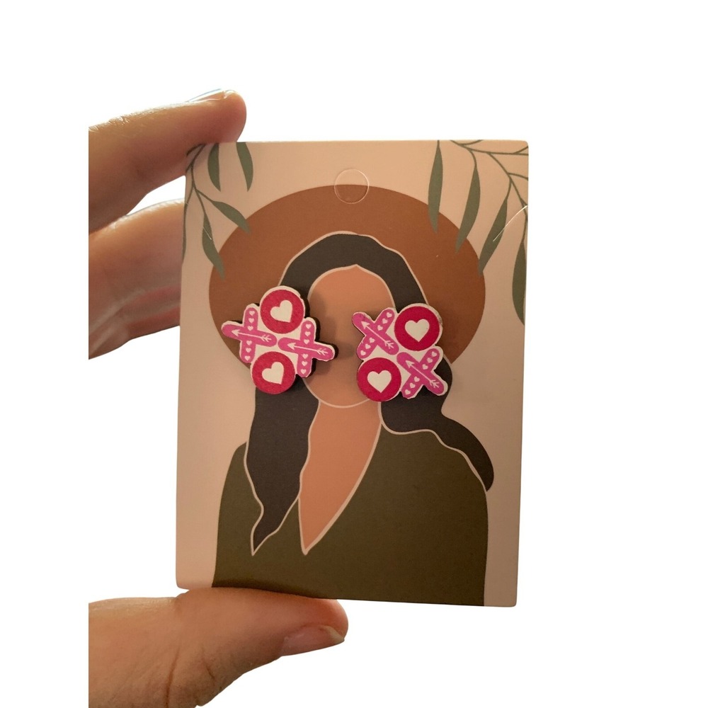XOXO Earrings Hugs Kisses Valentine's Day Stud‎ Earrings Cute Fun